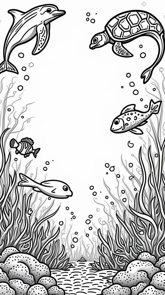 sea life ocean animals coloring pages